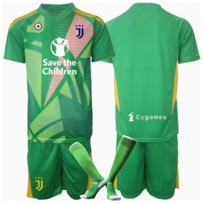 Juventus Brankářské Dětské Venkovní dres komplet 2024-25 Krátký Rukáv (+ trenýrky)
